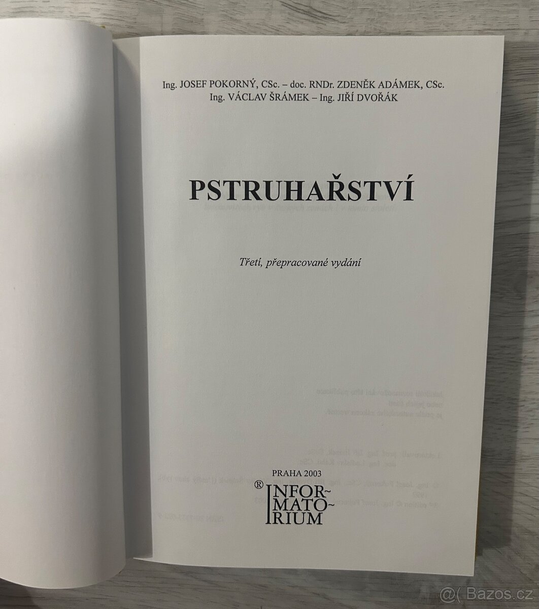 Prodám knihu Pstruhařství: - 3