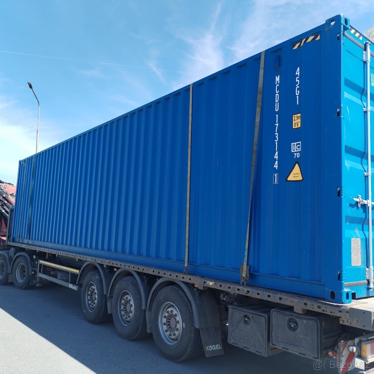Lodní kontejner 40'HC, modrý - 3