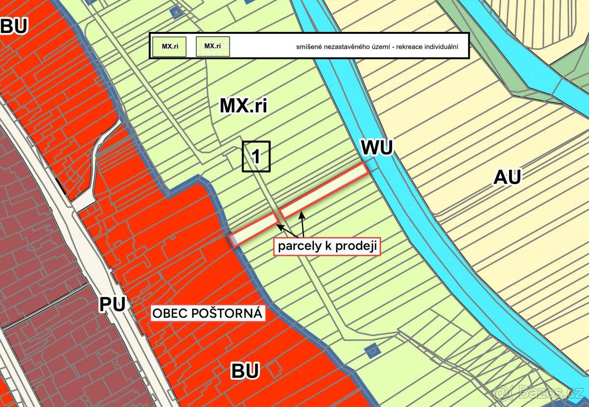 Pozemek, bydlení, prodej, Poštorná, Břeclav - 3