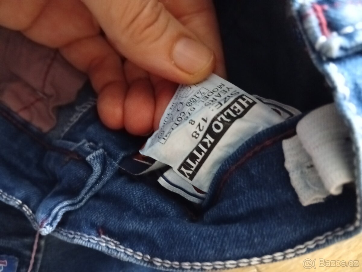 Dětské dívčí džíny 116,122,128 - 3