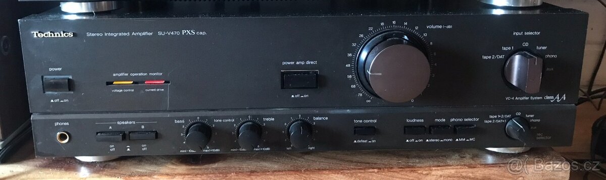 ZESILOVAČ TECHNICS SU-V470 (1986) 2x90W - 3