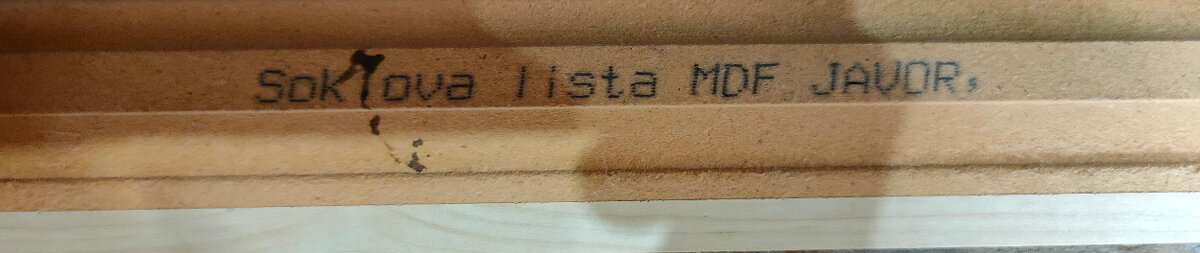 Soklová lišta / podlahová lišta MDF javor, 7ks, 2,6 m - 3