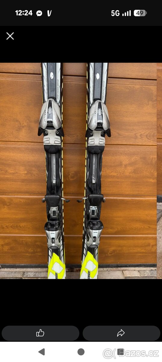 Sjezdové lyže Völkl + přeskáče a hůlky - 3