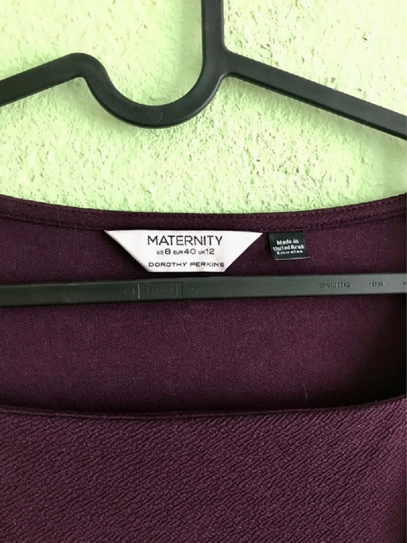 Fialové těhotenské šaty Dorothy Perkins Maternity - zlevněno - 3