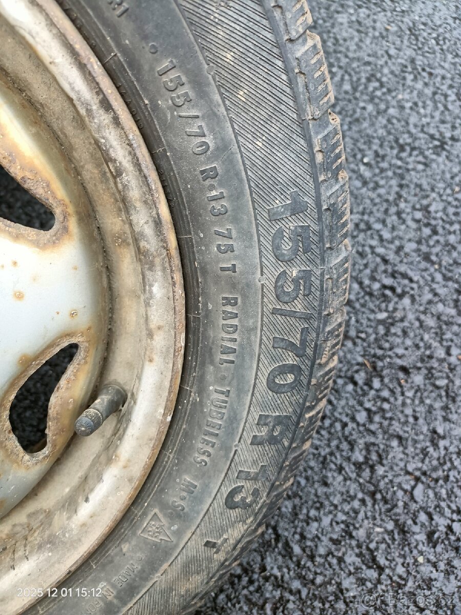 4ks Plechová kola 4x114,3 R13 - 3