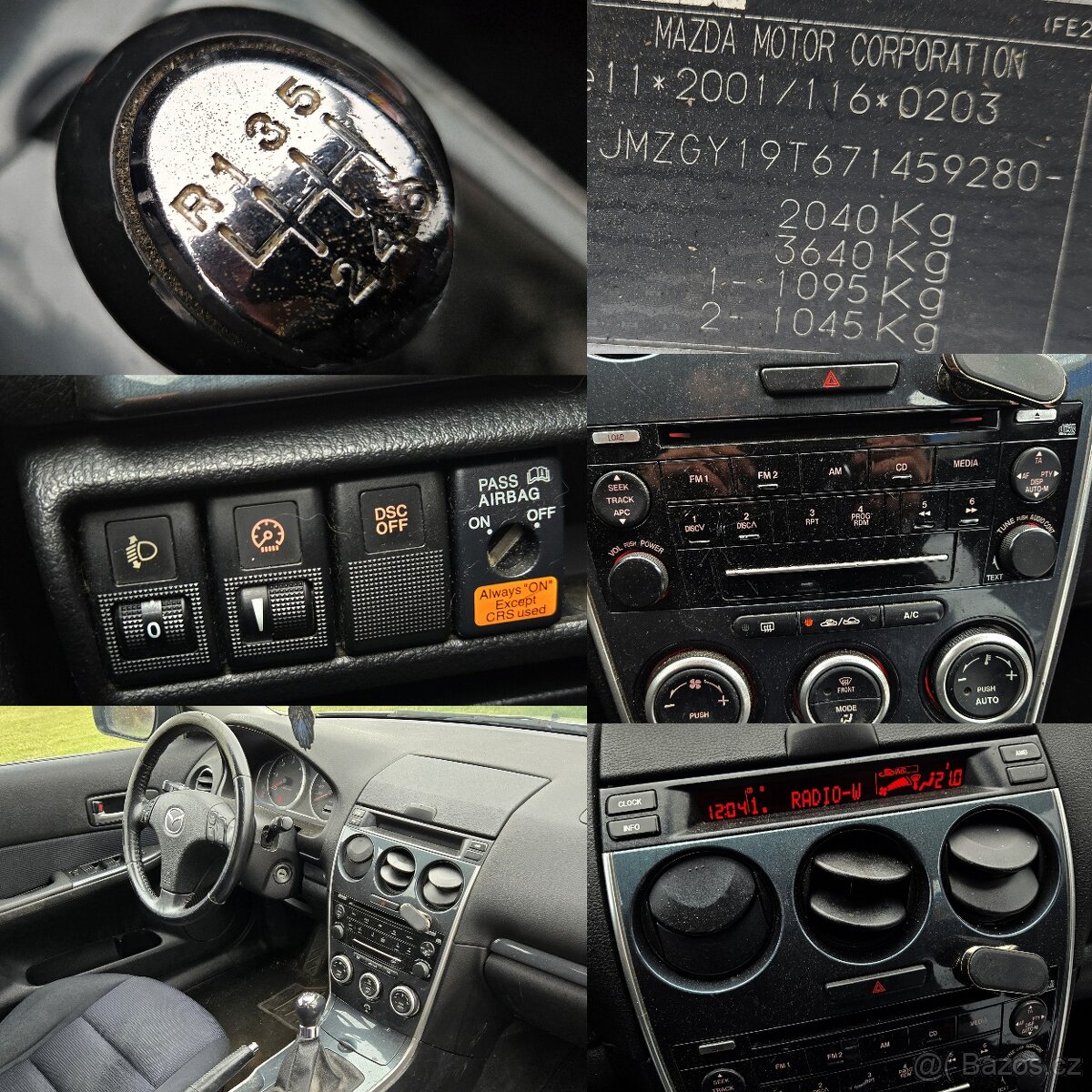 MAZDA 6 2,0D COMBI KLIMA, TAŽNÉ ZAŘÍZENÍ . REZERVACE - 3