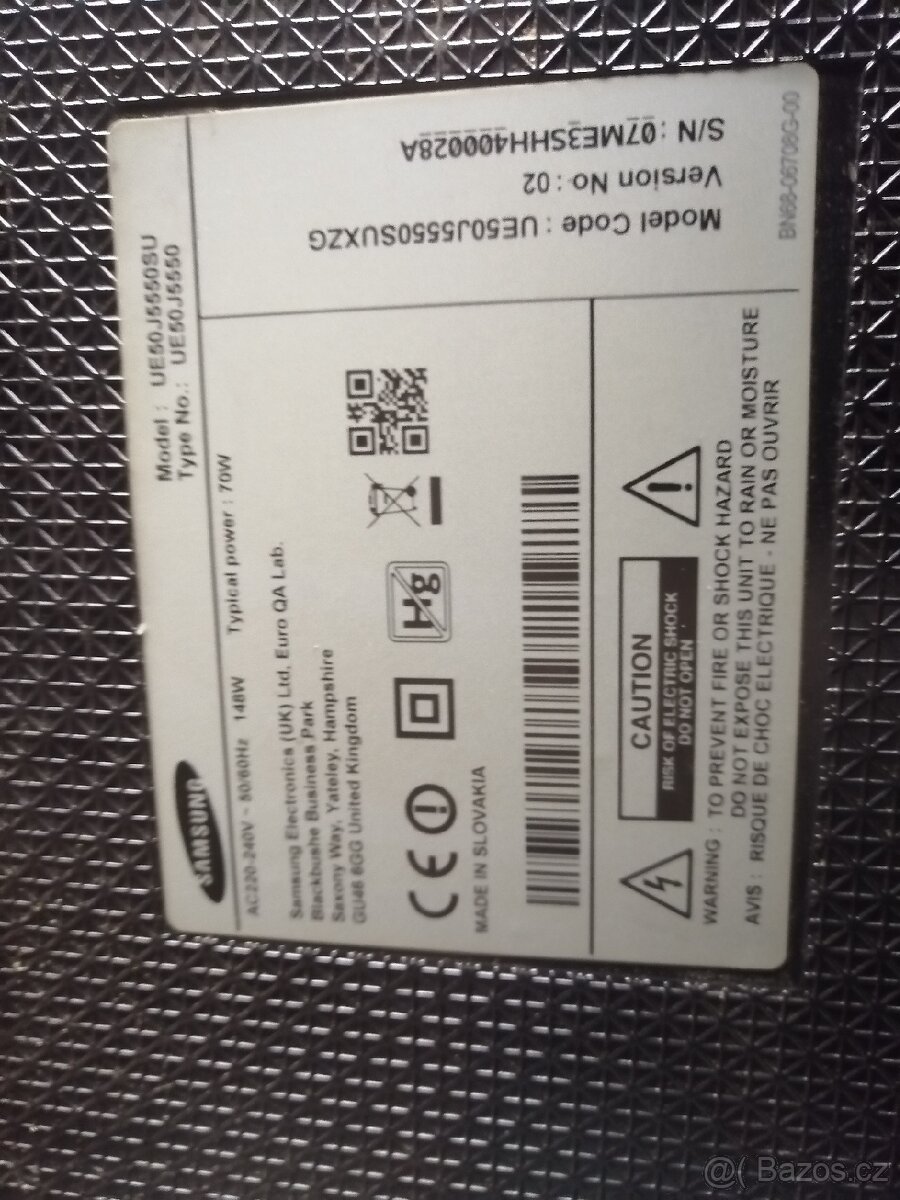 Samsung UE50j5550 prasklý panel - 3