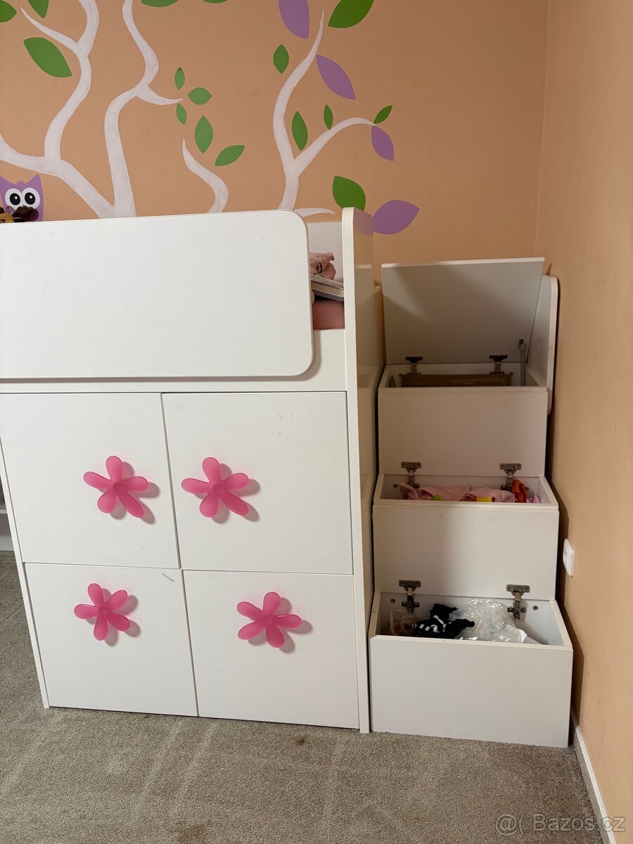 Vyvýšená dětská postel 90×200 Hezký dětský nábytek - 3