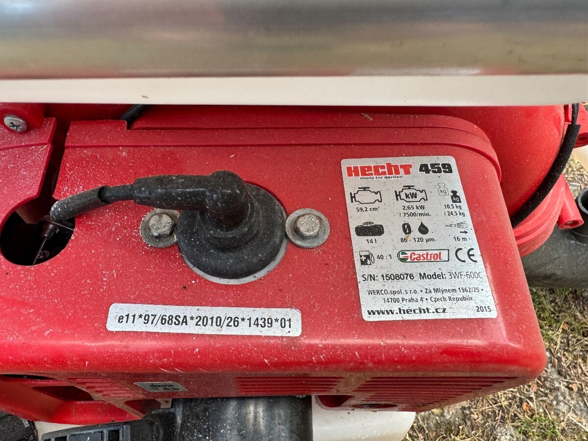 Motorový zádový rosič - HECHT 459 - 3