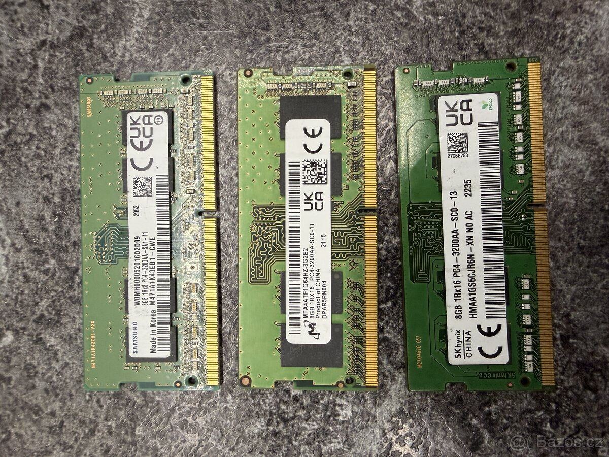 Ramky do notebooku sodimm DDR4 8GB - 3
