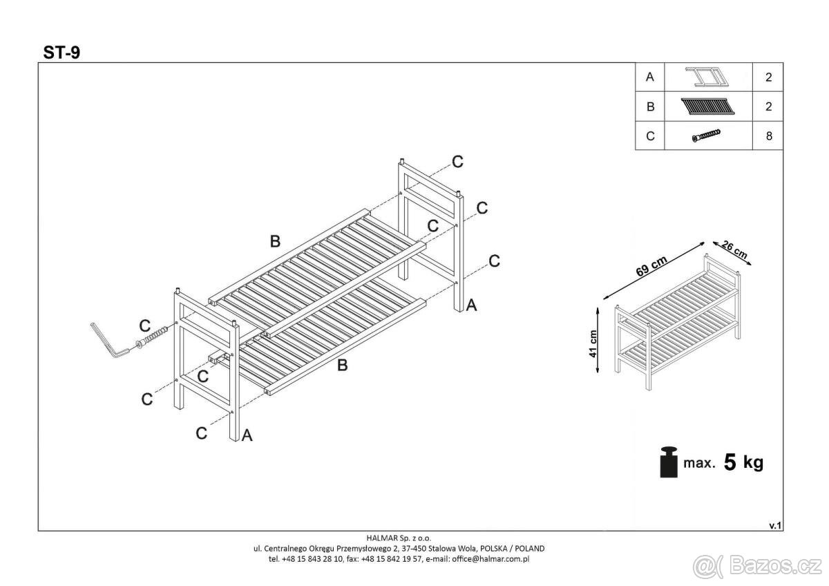 Botník / regál - 3