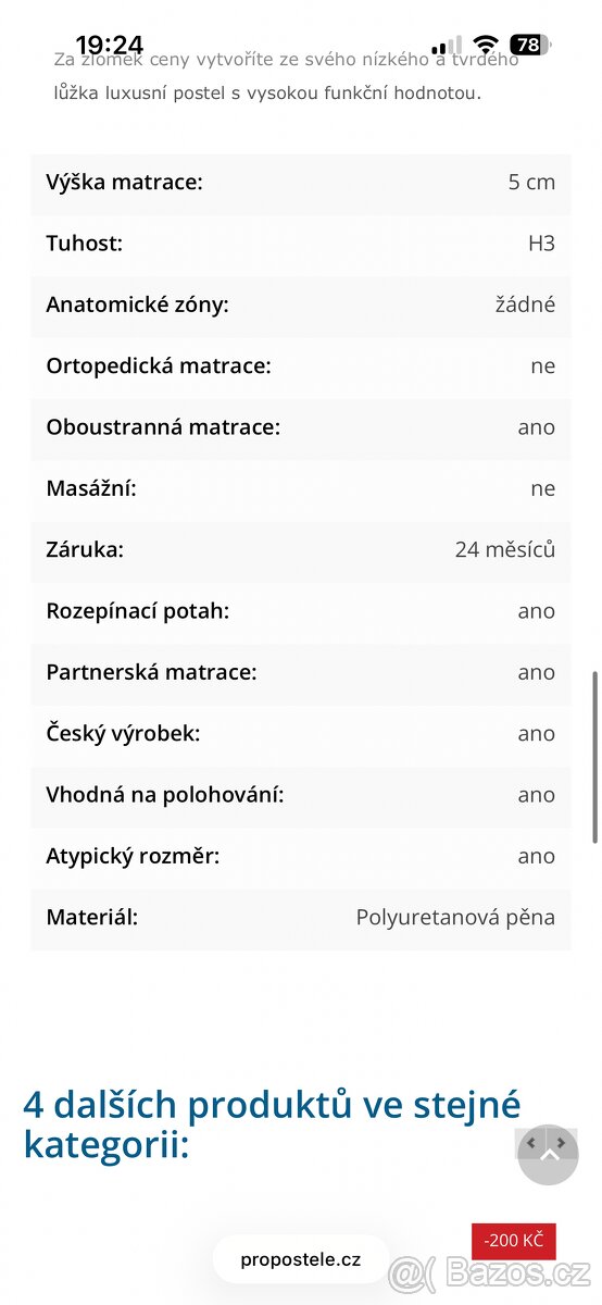 Vrchní matrace - 3