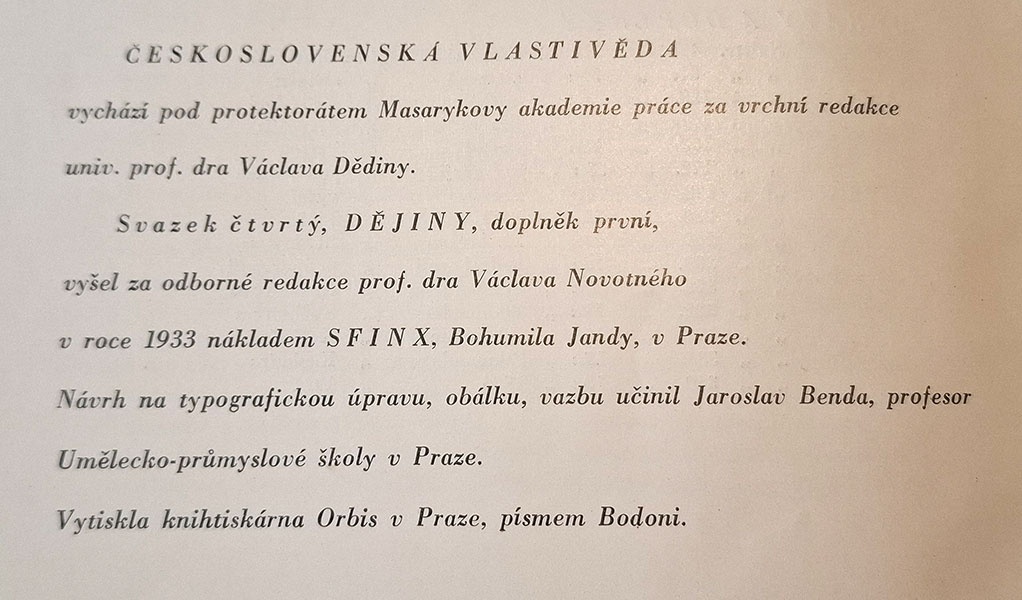Československá vlastivěda II. - X. - 3