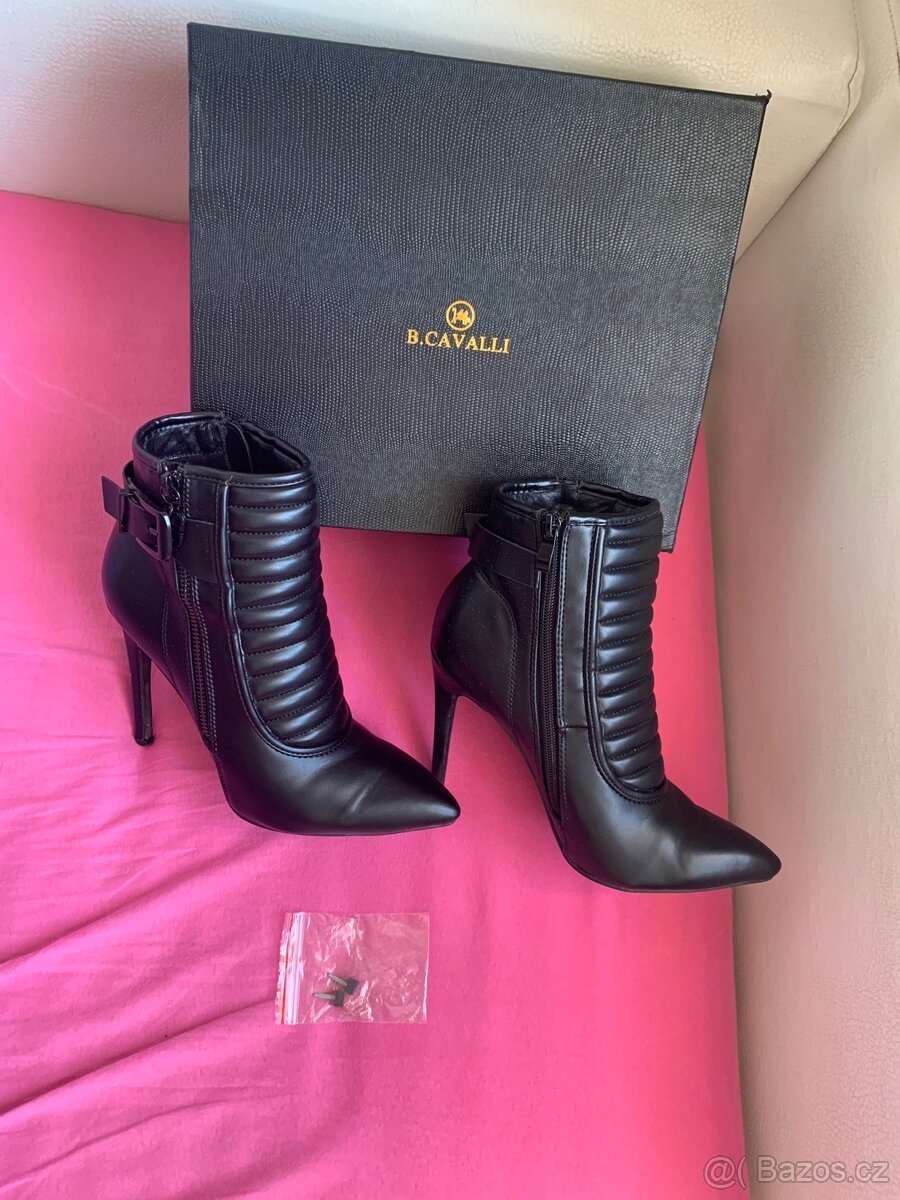 Nádherné kožené kozačky zn.B. Cavalli/top stav/nové - 3