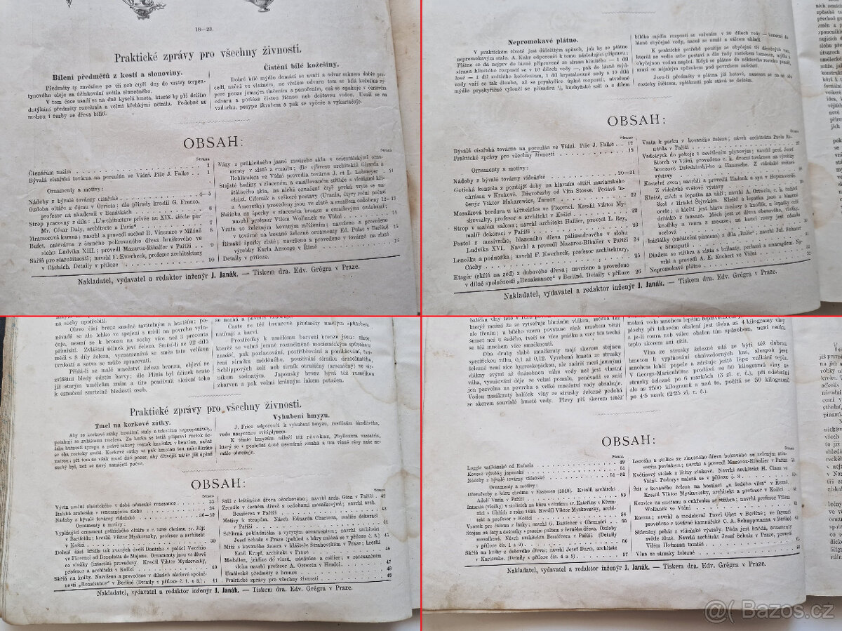 Živnostenské museum roč. 1875 umělecký průmysl řemeslo - 3