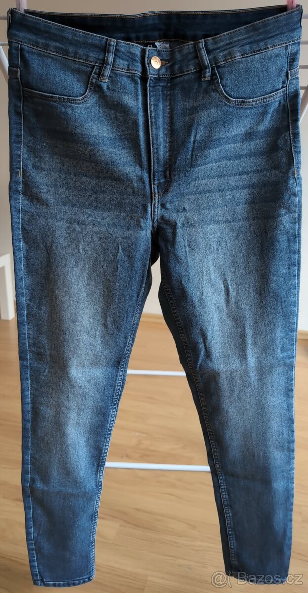 elastické džíny zn. HM - 44-46 - 3