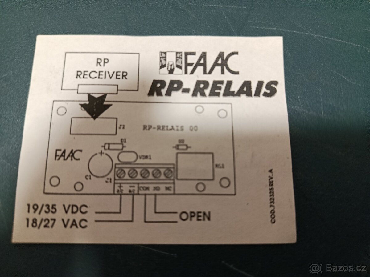Relé platina FAAC - 3