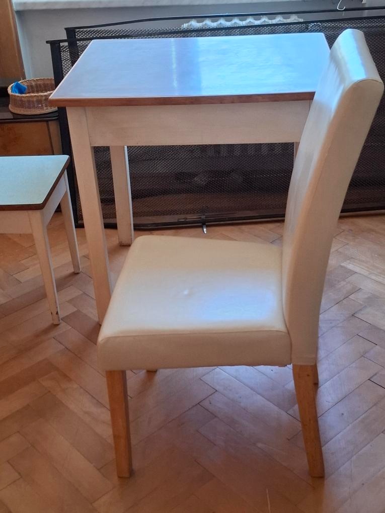 Židle vysoká, koženka - 3