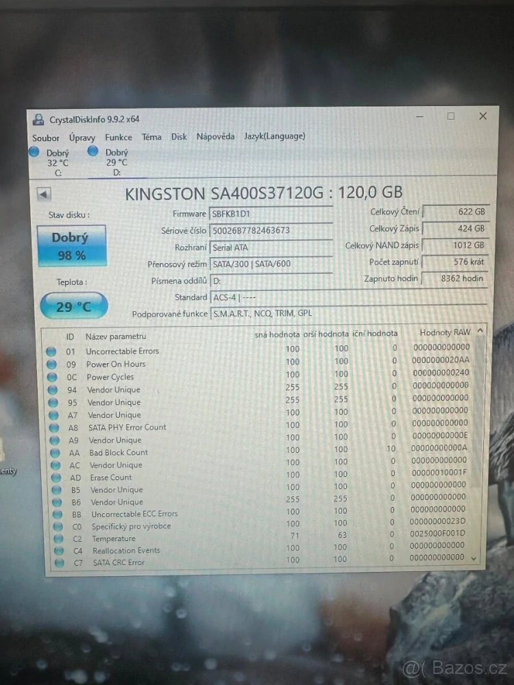 SSD disk 120GB Kingston - 3