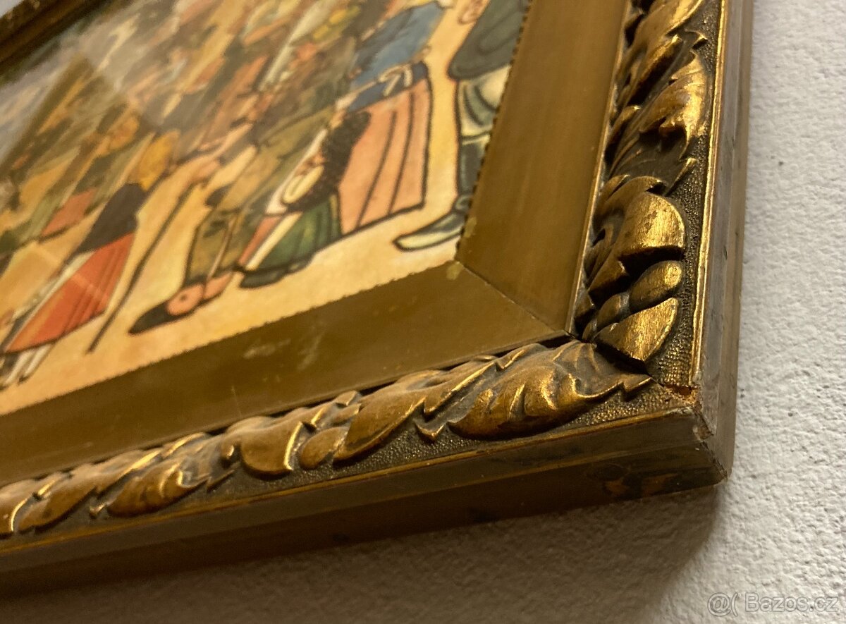 Josef Lada obraz - SVATÝ FLORIÁN 1861, rozměry 107x73cm - 3