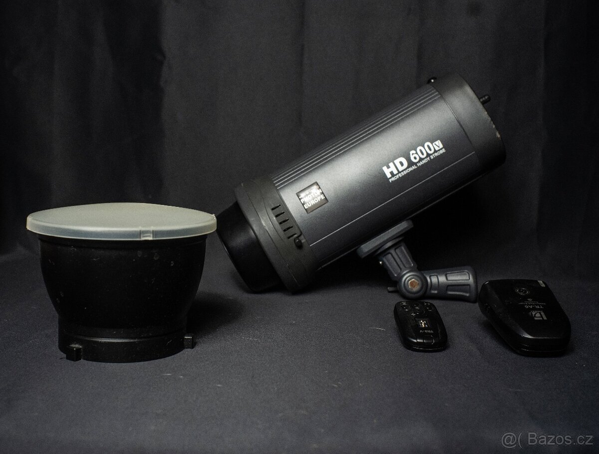 bateriový blesk Photon Europe HD600v + odpalovač pro Canon - 3
