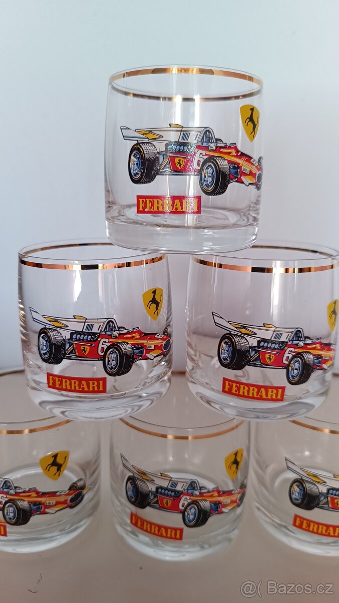 Retro sada malých skleniček Ferrari - 3