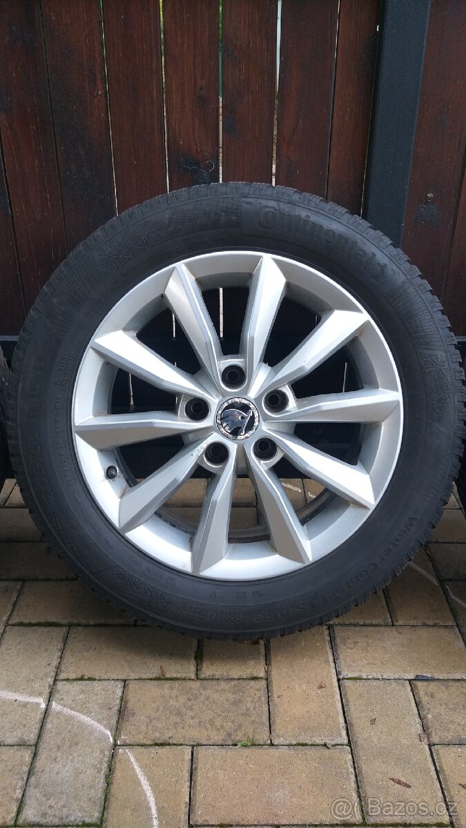 Alu kola Škoda Minoris 16" 5x112 zimní pneu - 3