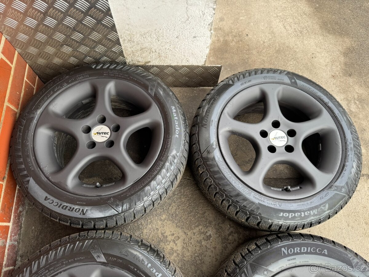 Alu 15" 5x100 BLACK MAT zimní 99,8%, Fabia Roomster - 3