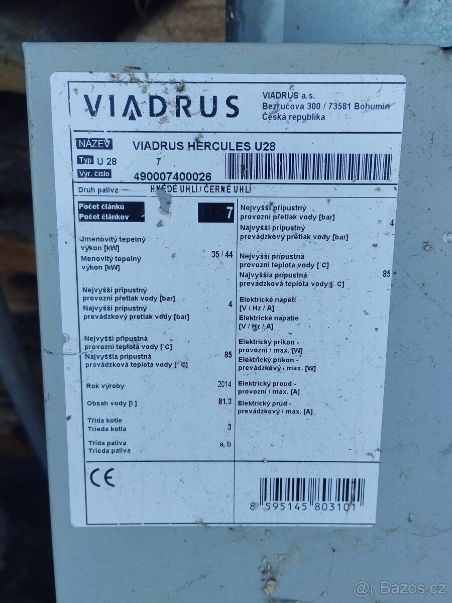 Litinový kotel Viadrus U28 - 3
