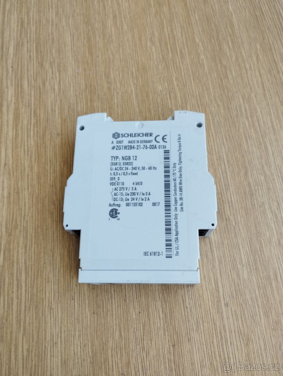 Prodám relé SCHLEICHER NGB 12 - 3