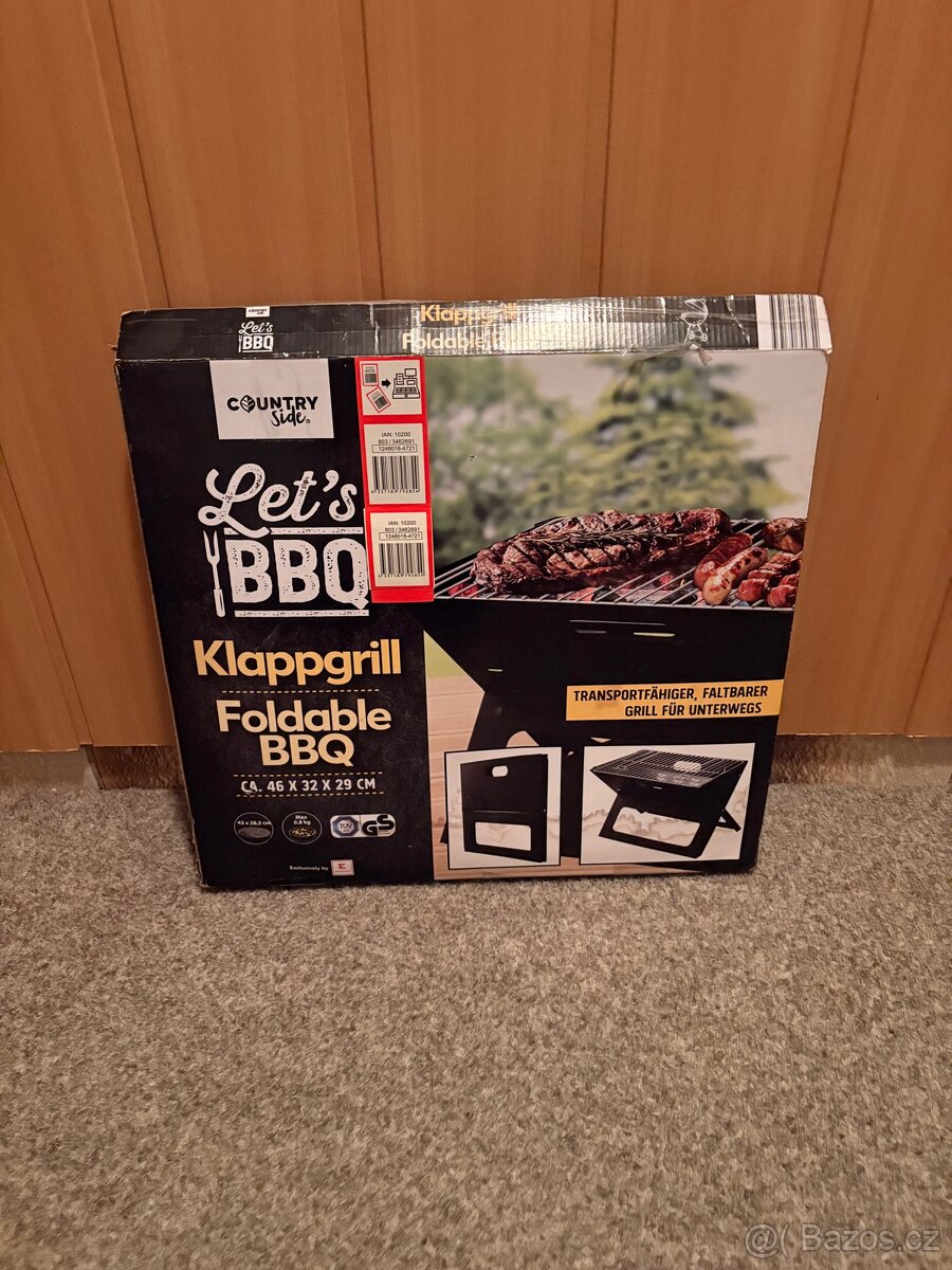 Skládací gril, nový - 3