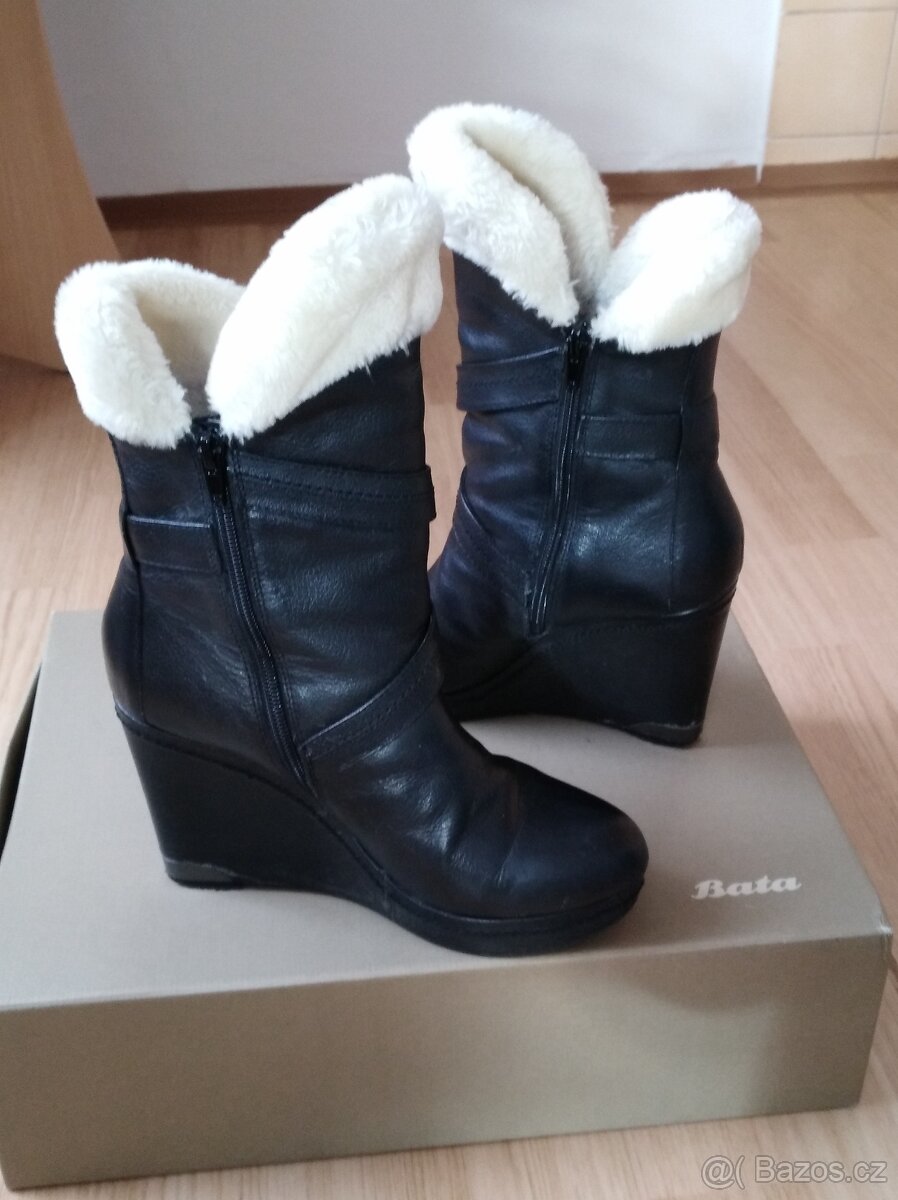 BAŤA - luxusní kožené polokozačky - 3