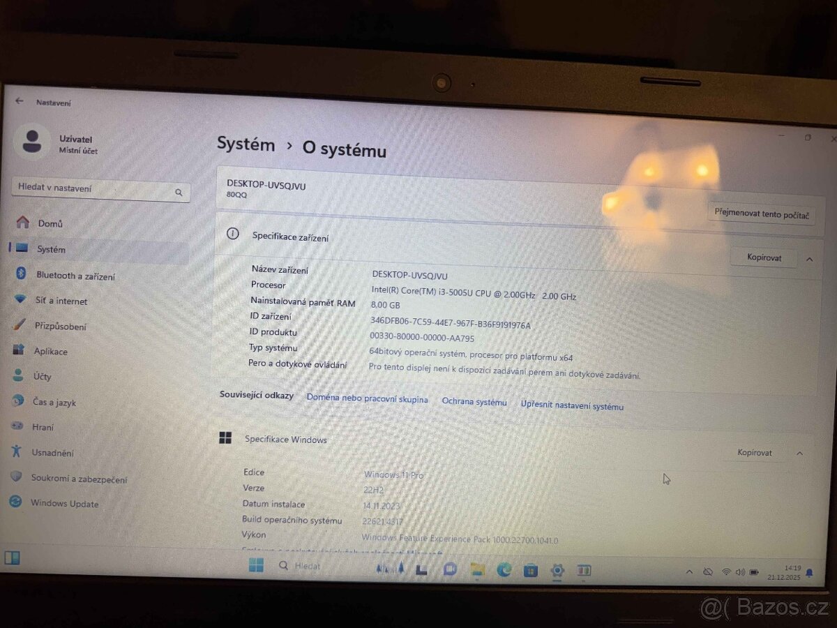 Všestranný Lenovo IdeaPad 100 (i3, 8GB 256GB SSD) - 3