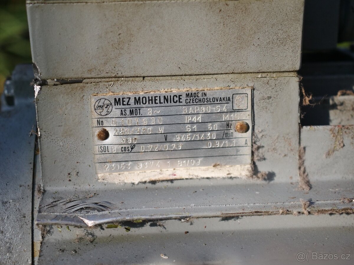 Elektromotor dvouotáčkový 250/370W 2typy - 3