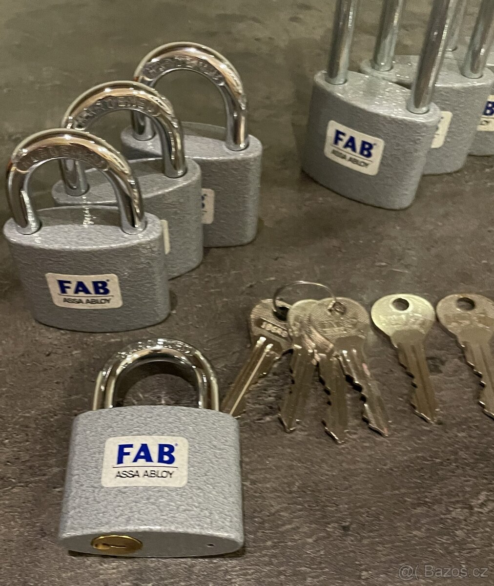 Visací zámky na jeden klíč 80h/52 - 3