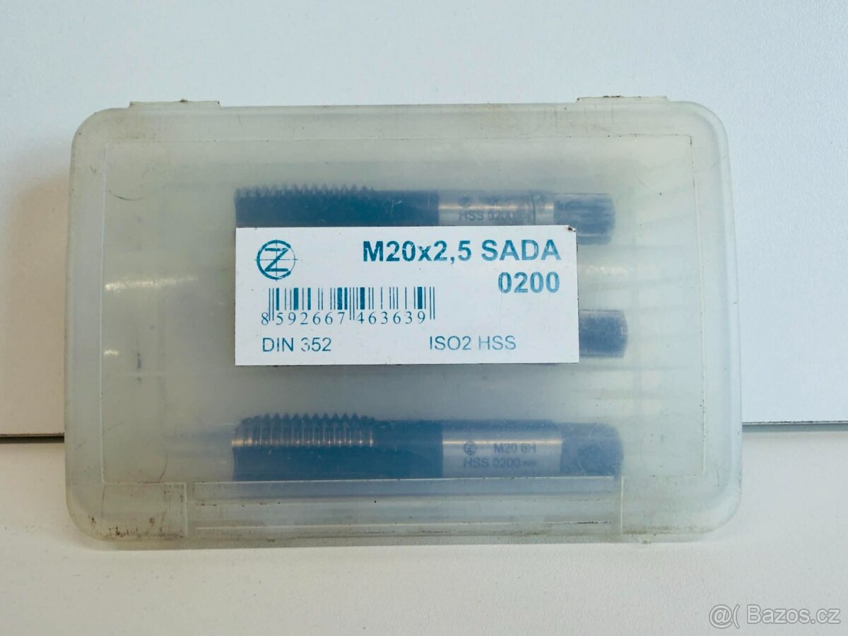 Sada závitníků M20x2,5 - 3