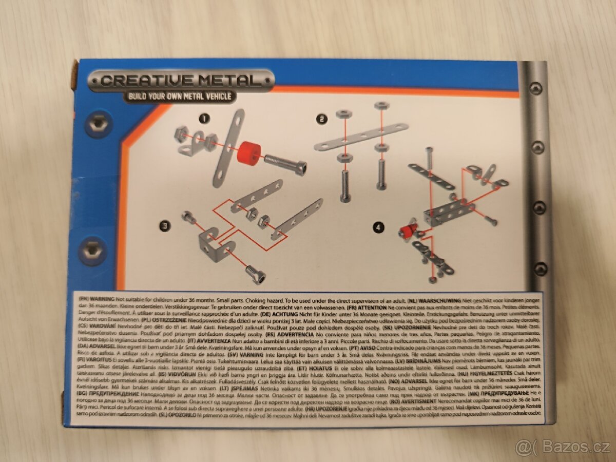Nová stavebnice CREATIVE METAL, 30ks - 3