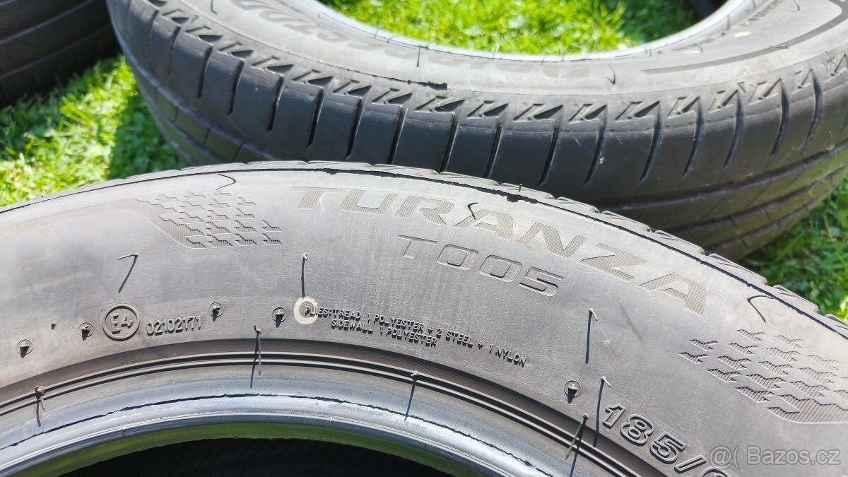 4 letní pneumatiky Bridgestone Turanza T005 185/65 R15 88H - 3