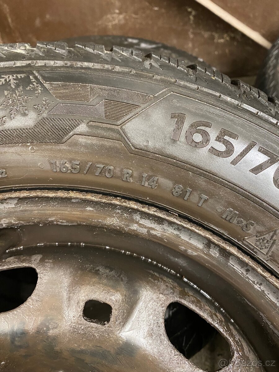 Kola 5x100, 165/70 R14 - ZIMNÍ PNEU, Octavia 1, Roomster… - 3