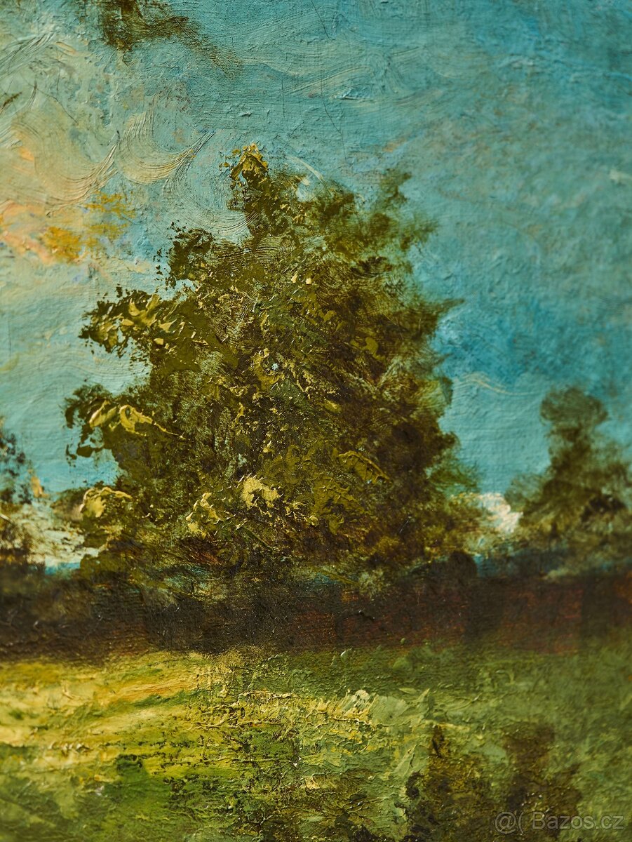 Výhled do krajiny. Sign. 92 X 77 cm - 3