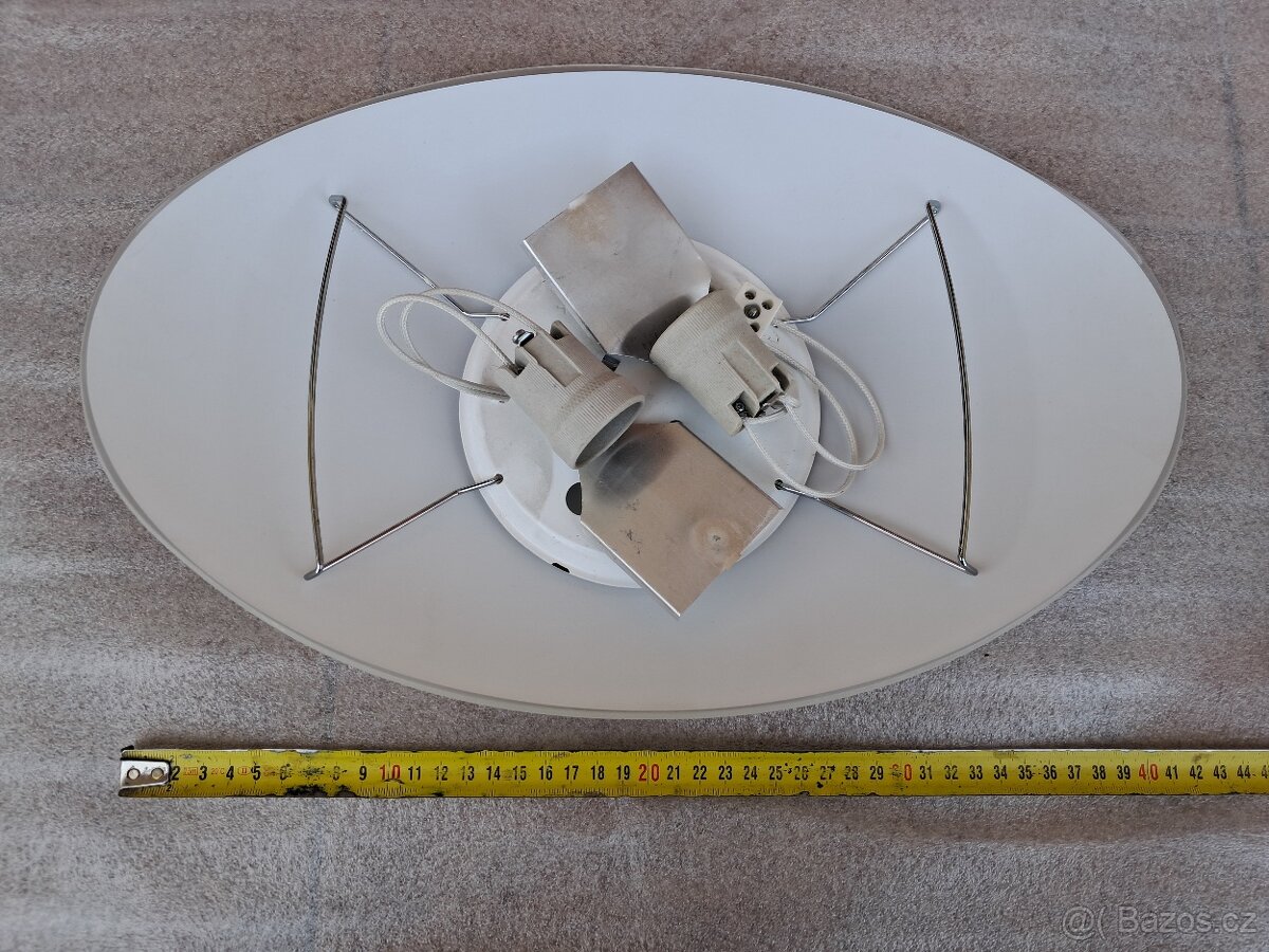 Stropní svítidlo OVAL/30/B 2xE27/60W/230V - 3