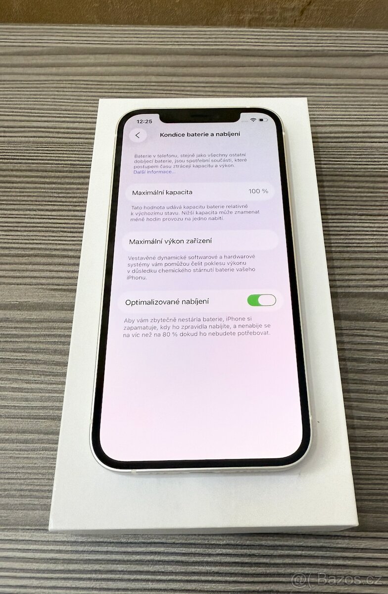 Apple iPhone 12 64GB bílá, baterie 100% - 3