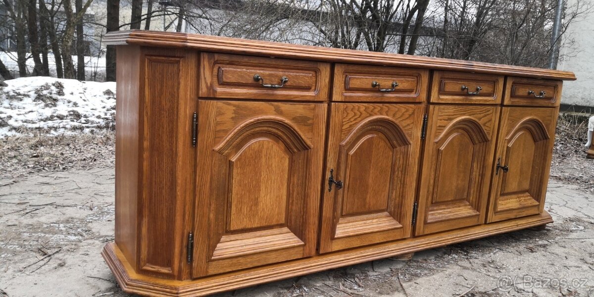 REZERVACE-Rustikální masivní komoda - 3