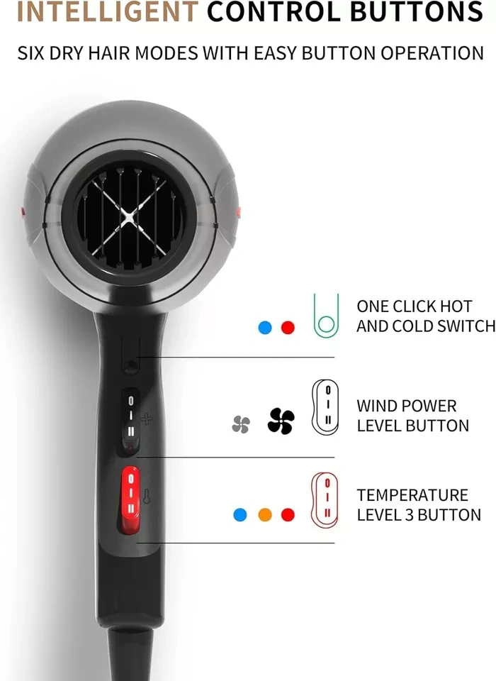 Fén 2400 W, profesionální - 3