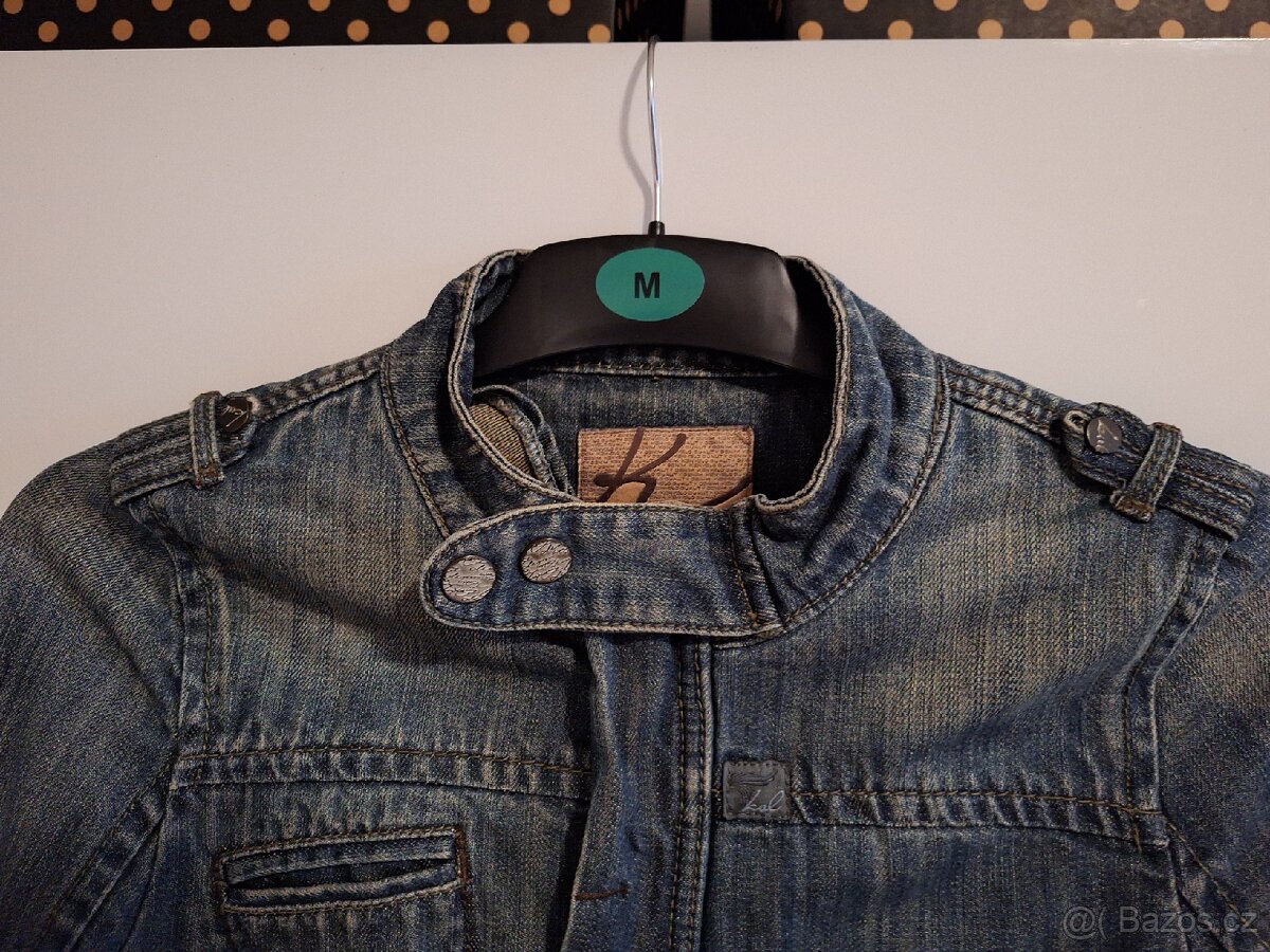Bunda džínová sleva 50 % bunda Kenvelo vel. M - 3