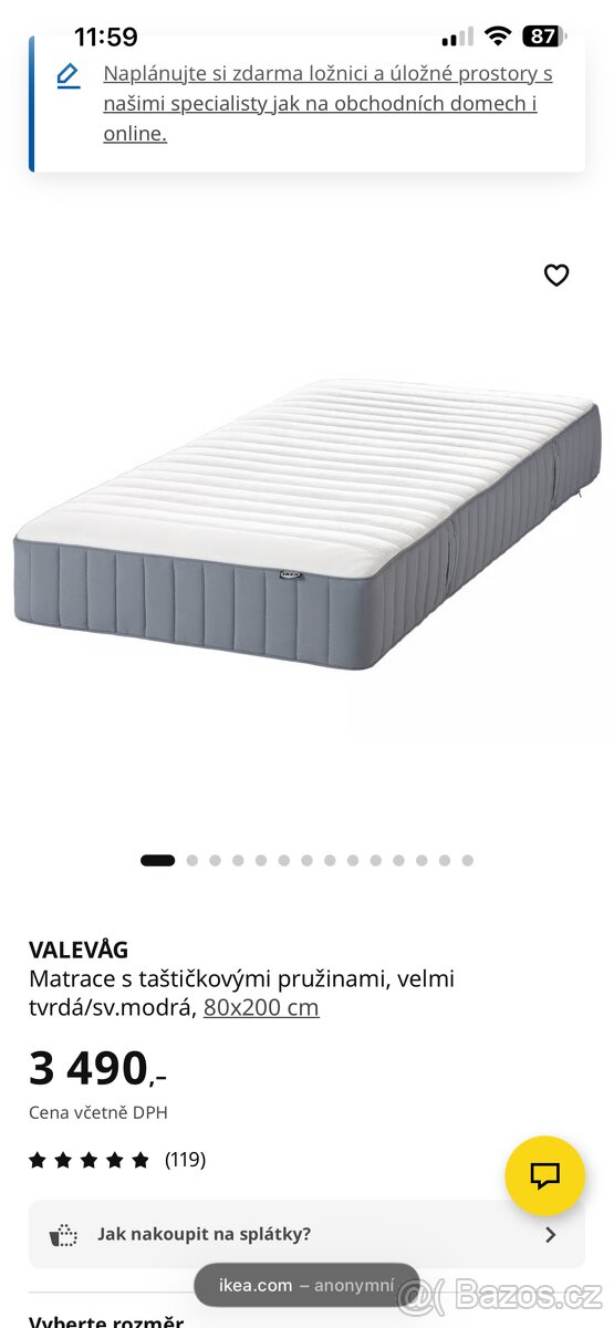Matrace IKEA Valevåg - 3