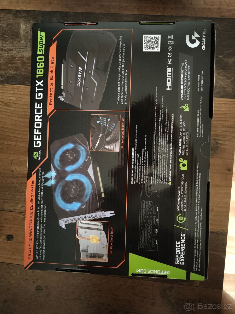 Grafická karta Gigabyte GeForce GTX 1660 super - 3