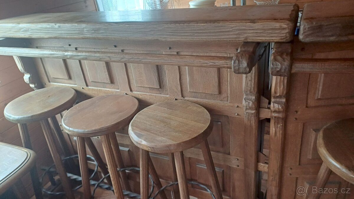 Rustikální dřevěný bar - 3