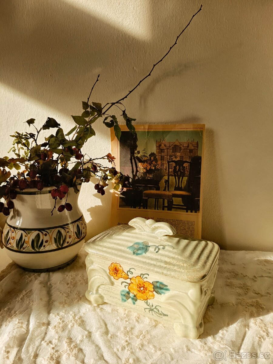 Starožitná dóza na šperky Švýcarsko - 3