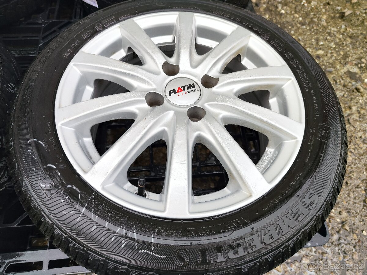 Alu Sada = 4x100 = PLATIN/MINI = s pneu =185/60 R15 - 3